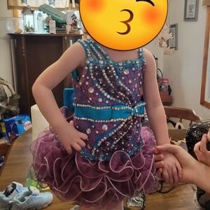 Semi glitz pageant dress